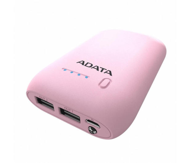 ADATA Power Bank P10050 10050 mAh 2.1 A różowy - 427676 - zdjęcie 2
